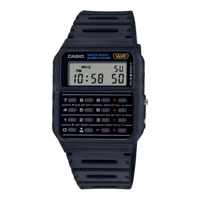 Unisex horloge Casio CALCULATOR EDGY COLLECTION - BLACK (Ø 43 mm)