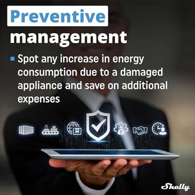 Shelly Qubino Wave PM Mini Slimme schakelaar Grijs