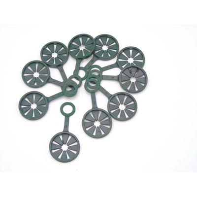 Kunststof ring voor wigwamconstructie van 3 plantstokken dia. 11mm 10 stuks Nature - Nature
