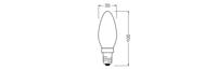 OSRAM HOMELIGHTING 4099854466038 LED-lamp Energielabel D (A - G) E14 1 W Warmwit (Ø x h) 35.00 mm x 35.00 mm 1 stuk(s) - thumbnail