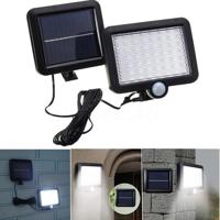 56 LEDs SMD 2835 180LM Solar Powered IP65 waterdichte infrarood sensor LED Wall Light tuin licht - thumbnail