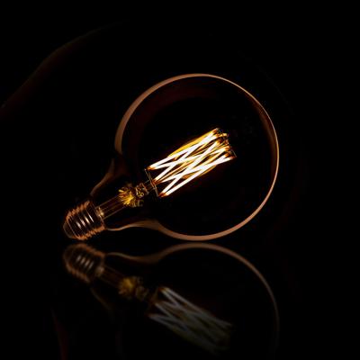 Kooldraadlamp 'Bol XL' Ø12,5cm E27 LED 6W goldline, dimbaar Kooldraadlamp 'Bol XL' Ø12,5cm E27 LED 6W goldline, dimbaar