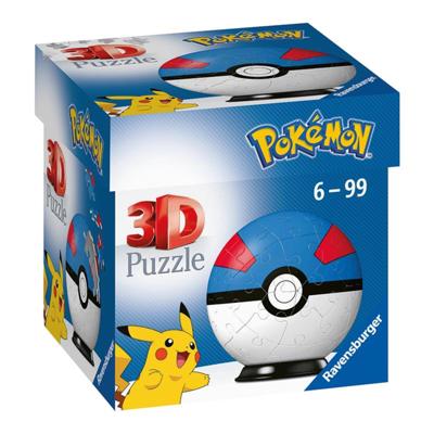 Pokemon 3D Puzzle - Great Ball (55 pc)