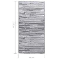 VidaXL Buitenkleed arakil 80x150 cm pp grijs - thumbnail