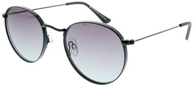 H.I.S zonnebril gepolariseerd unisex rond cat. 2. zwart/grijs H.I.S zonnebril gepolariseerd unisex rond cat. 2. zwart/grijs