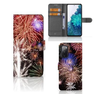 Samsung Galaxy S20 FE Wallet Case met Pasjes Vuurwerk Samsung Galaxy S20 FE Wallet Case met Pasjes Vuurwerk