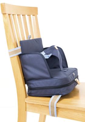 Baby zitverhoger - ROBA - Opvouwbaar - Opblaasbaar kussen - Verstelbare riem - 6 maanden / 3 jaar (15 kg) - Marineblauw