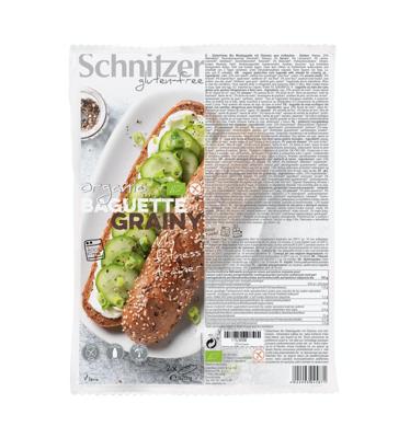 Schnitzer Baguette grainy glutenvrij bio 2 Stuks