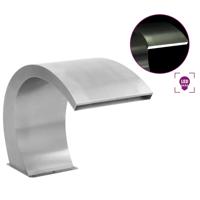 Zwembadfontein met LED's 30x60x45 cm roestvrij staal - thumbnail