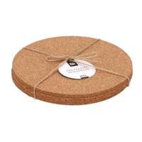 Onderzetter kurk rond set a 3 stuks - thumbnail