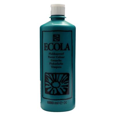 Talens Ecola plakkaatverf flacon van 1000 ml, donkergroen