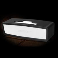 Draagbare schokbestendige zachte silica gel Bluetooth Speaker beschermhoes voor Bose Mini 1/2 (zwart) - thumbnail