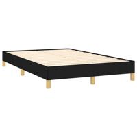 Boxspring met matras stof zwart 140x200 cm - thumbnail