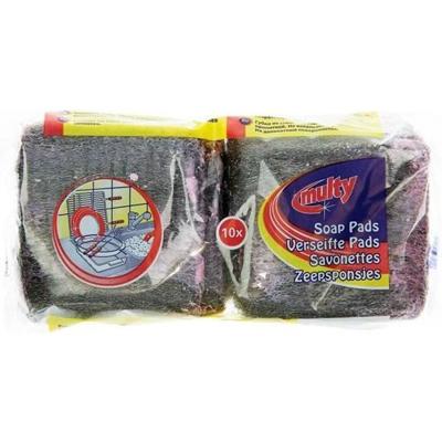 Multy Pannenspons Staalwol 10 Stuks