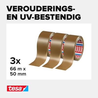 tesa 58165-00000-00 Plakband tesapack Bruin (l x b) 66 m x 50 mm 1 stuk(s)