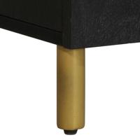 tv-meubel 105x33x46 cm bewerkt hout zwart - thumbnail