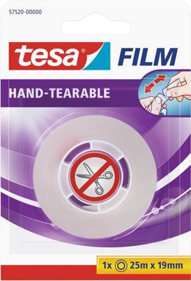 Tesa FIlm Plakband - 19 mm x 25 m - Makkelijk afscheurbaar