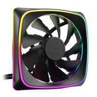 Sharkoon shark lights rgb pwm case fan (zwart, 120 x 120 x 25 mm) - thumbnail