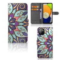 Samsung Galaxy A03 Hoesje Purple Flower - thumbnail