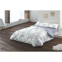 Dekbedovertrek set Hosteline SCRATCH Mauve Bed van 135 2 Onderdelen - thumbnail