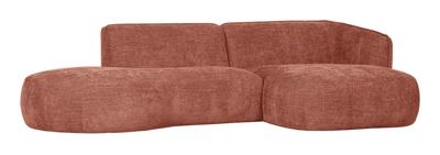 WOOOD Loungebank 'Polly' Rechts, Woven, kleur Roze WOOOD Loungebank 'Polly' Rechts, Woven, kleur Roze