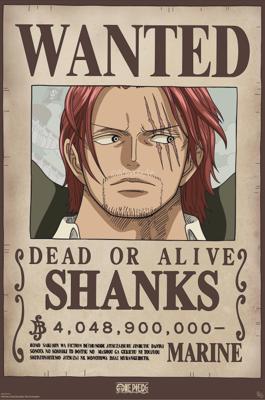 Poster One Piece - Wanted Shanks Wano 61x91,5cm Poster One Piece - Wanted Shanks Wano 61x91,5cm