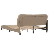 Bedframe met LED zonder matras "Hvar" cappuccino 160x200 cm - thumbnail