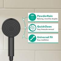 Hansgrohe Handdouche Pulsify S 105 1 Jet Mat Zwart - thumbnail