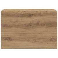 Badkamerwandkast 60x25x40 cm bewerkt hout artisanaal eikenkleur - thumbnail