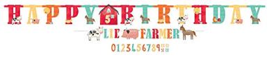 Amscan Letterslinger happy birthday boerderij 300 cm | 12 stuks