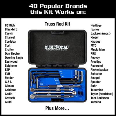 MusicNomad MN609 KEEP IT SIMPLE, SETUP (KISS) Starter Kit Bundle set voor afstellen van gitaar - 43 stuks - thumbnail