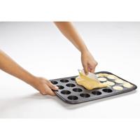 Zenker mini muffinbakvorm 24 stuks black metallic - thumbnail