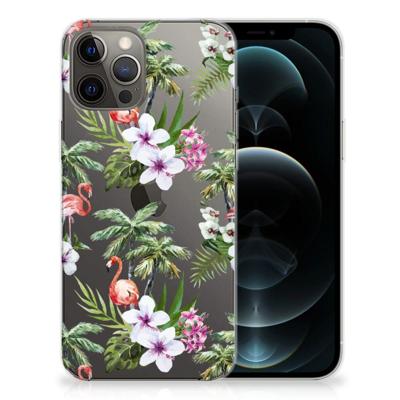 iPhone 12 Pro Max | TPU Hoesje | Flamingo Palms