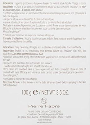 A-Derma Dermatological Cleansing Bar 100 g