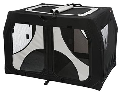 TRIXIE REISMAND VARIO DUBBEL ZWART / GRIJS 91X60X61/57 CM