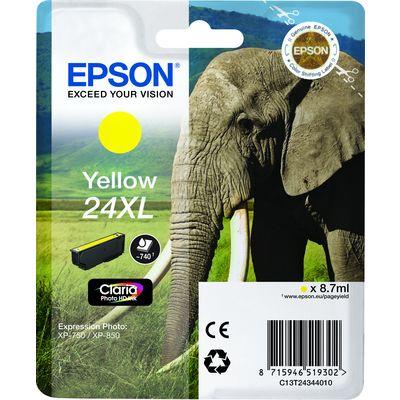 Epson Inktcartridge 24XL Origineel Geel C 13 T 24344012 Epson Inktcartridge 24XL Origineel Geel C 13 T 24344012