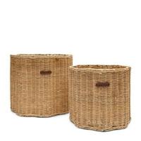 Rivièra Maison Mand 'Rustic Rattan Blossom' Rattan Pitriet, Set van 2 stuks - thumbnail