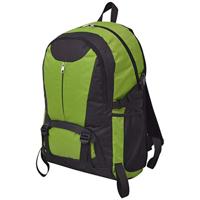 VidaXL Hiking rugzak 40 l zwart en groen - thumbnail