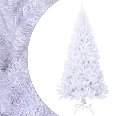 VidaXL Kunstkerstboom met dikke takken 240 cm pvc wit