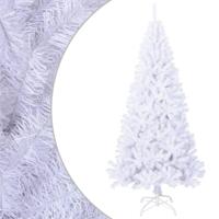 VidaXL Kunstkerstboom met dikke takken 240 cm pvc wit - thumbnail