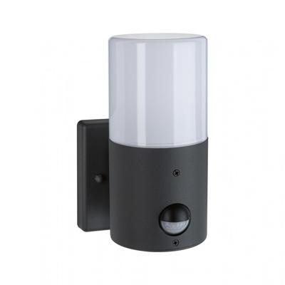 Paulmann Outd 230V Wandl Tubs PIR grau 94648 Buitenlamp met bewegingsmelder (wand) E27