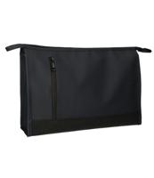 Traveller Toilettas rubberen bodem zwart 35x24cm - thumbnail
