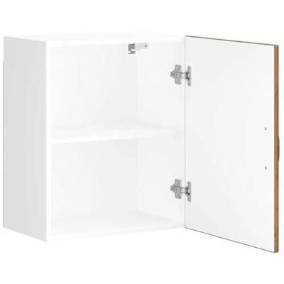 Keukenwandkast Lucca bewerkt hout oud houtkleurig