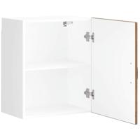 Keukenwandkast Lucca bewerkt hout oud houtkleurig - thumbnail