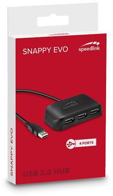 SPEEDLINK SL-140004-BK interface hub USB 2.0 480 Mbit/s Zwart SPEEDLINK SL-140004-BK interface hub USB 2.0 480 Mbit/s Zwart