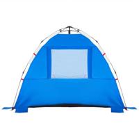 Strandtent 3-persoons waterdicht snelontgrendeling azuurblauw - thumbnail