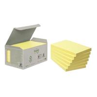 Memoblok Post-it 655-1B recycled 76x127mm canary yellow 6 stuks - thumbnail