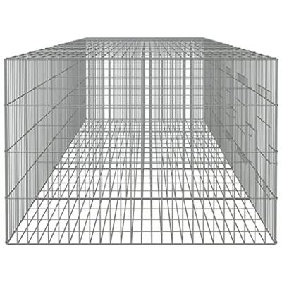 Konijnenkooi met 5 panelen 273x79x54 cm gegalvaniseerd ijzer - thumbnail