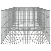 VidaXL Konijnenkooi met 5 panelen 273x79x54 cm gegalvaniseerd ijzer - thumbnail