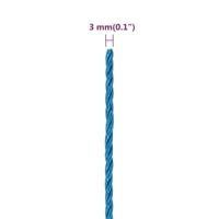 VidaXL Werktouw 3 mm 250 m polypropeen blauw - thumbnail